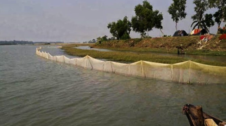 মনপুরায় চরে চরে জালের রাজত্ব, তদারকিতে ব্যর্থ মৎস্য অফিস...