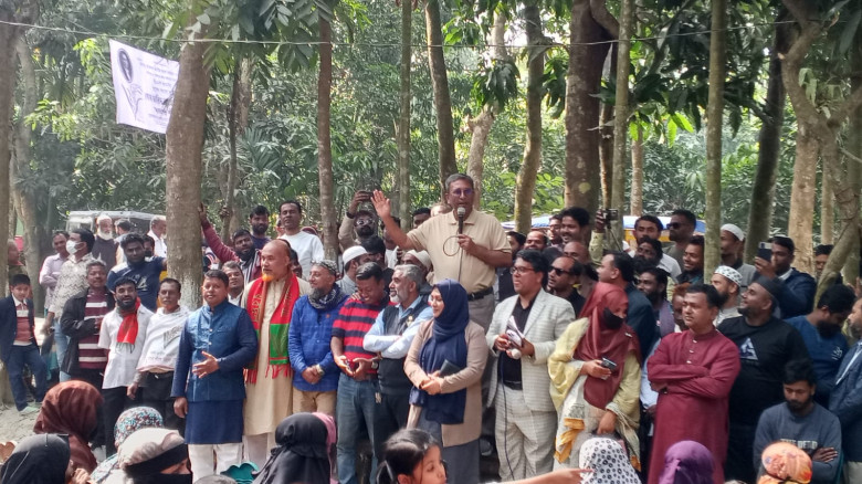 হাইমচরের উত্তর আলগী ইউনিয়নে ধানের শীষের গণসংযোগ ও পথসভা...