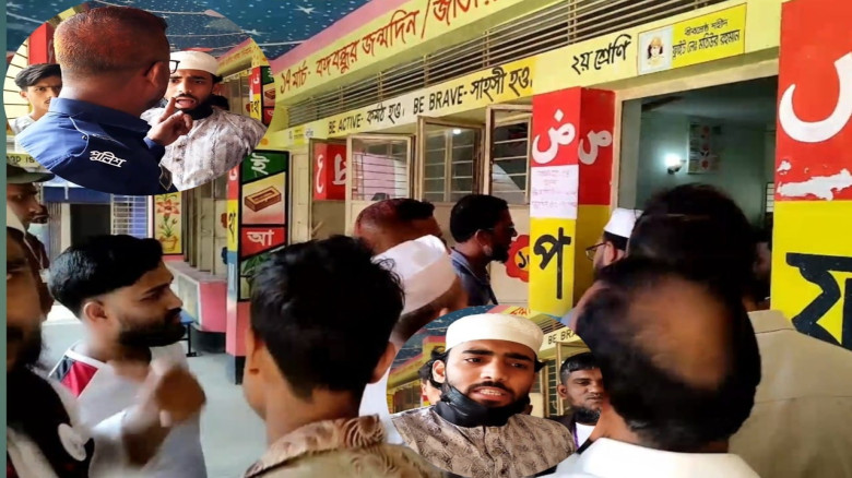 ভোটকক্ষে ভিডিও ধারণ নিয়ে উত্তেজনা, কিশোরগঞ্জে প্রশাসনের কঠোরতায় শান্ত সল্প মারিয়া কেন্দ্র...