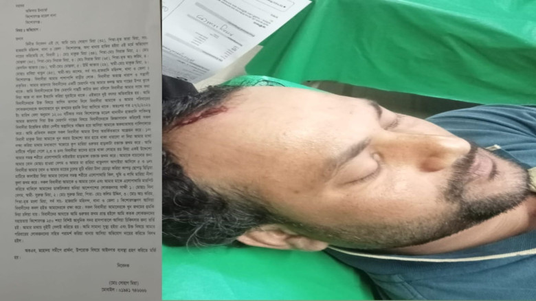 মহিনন্দে প্রতিবেশীর তান্ডব,যুবককে কুপিয়ে জখম...