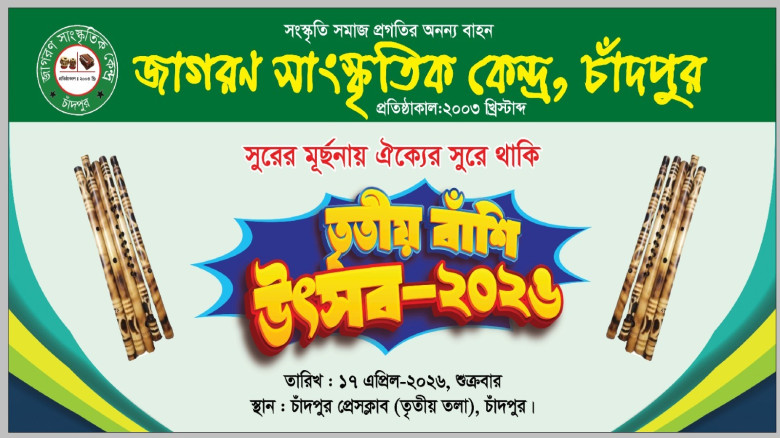 বাঁশি উৎসব নিয়ে তথ্য বিকৃতির অভিযোগে নিন্দা ও প্রতিবাদ জাগরণ সাংস্কৃতিক কেন্দ্রের...