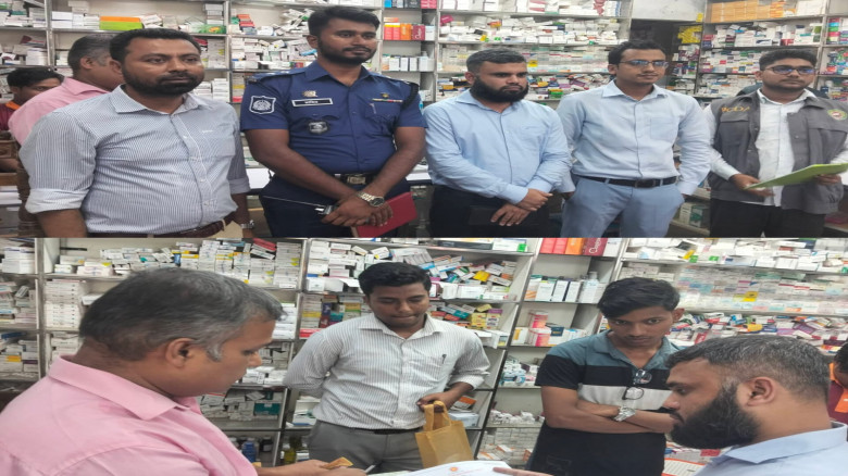 চাঁদপুর হাইমচরের আলগীবাজারে মোবাইল কোর্ট, ৫ প্রতিষ্ঠানকে ৫৫ 